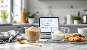 can you substitute brown sugar for white sugar