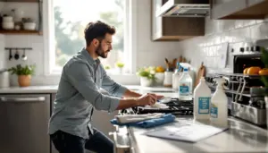 how to clean an oven with baking soda and vinegar